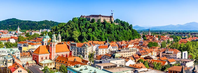 Stadstour en kasteel van Ljubljana